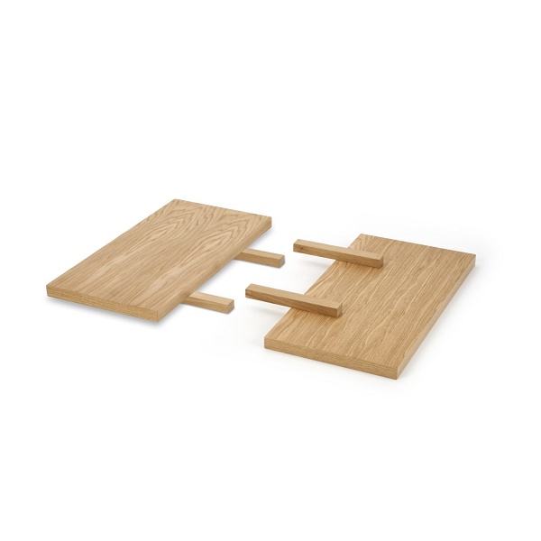 MASSIVE 3 przedłużki 45x90 cm komplet dąb naturalny - Halmar