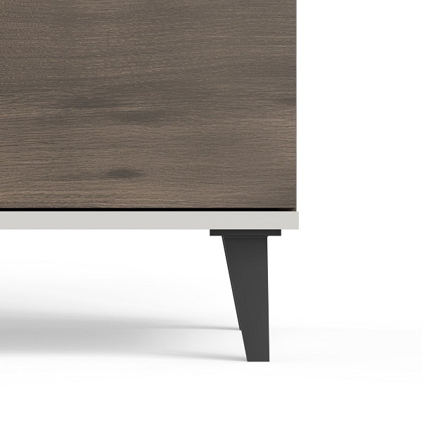 Komoda RANDOM 2 KM-1 kaszmir / orzech / czarny - Halmar