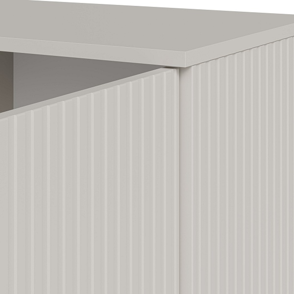 Komoda RANDOM 2 KM-1 kaszmir / orzech / czarny - Halmar