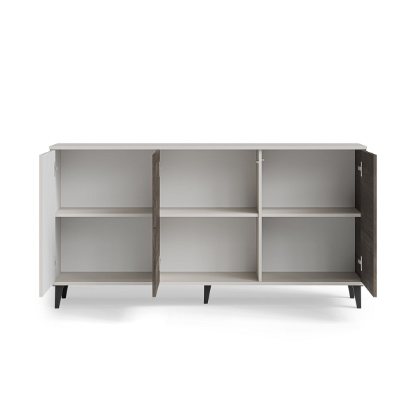 Komoda RANDOM 2 KM-1 kaszmir / orzech / czarny - Halmar