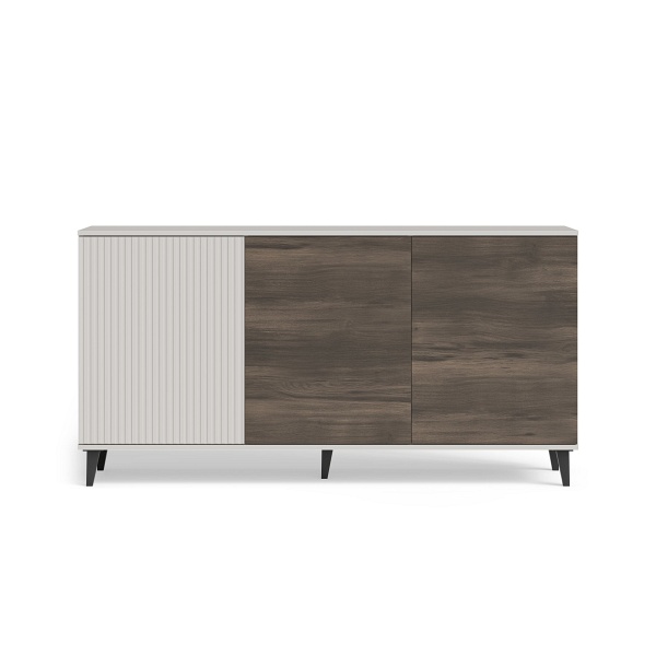 Komoda RANDOM 2 KM-1 kaszmir / orzech / czarny - Halmar