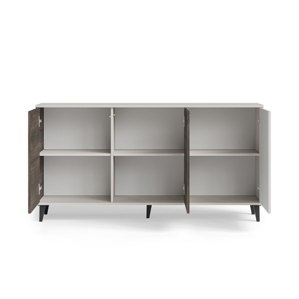 Komoda RANDOM 2 KM-1 kaszmir / orzech / czarny - Halmar