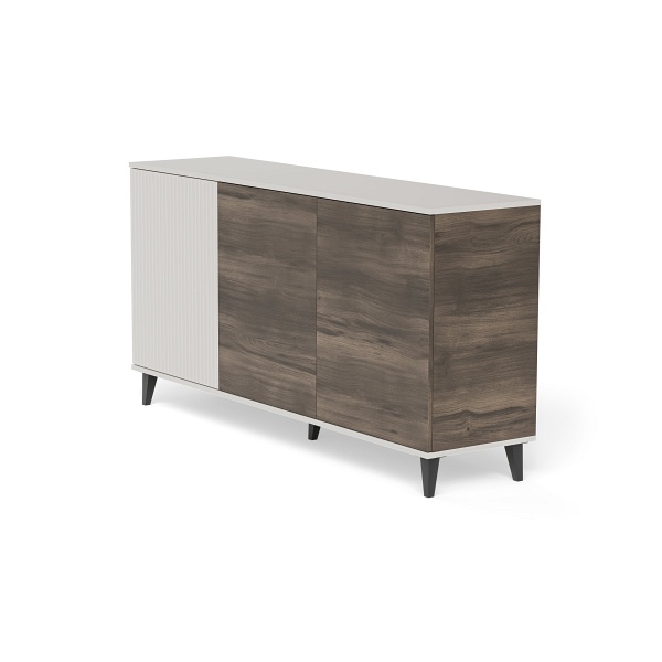 Komoda RANDOM 2 KM-1 kaszmir / orzech / czarny - Halmar