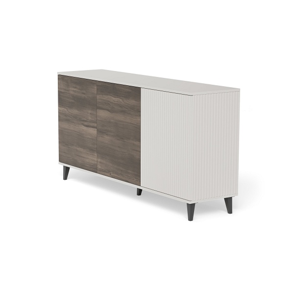 Komoda RANDOM 2 KM-1 kaszmir / orzech / czarny - Halmar