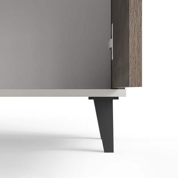 Komoda RANDOM 2 KM-1 kaszmir / orzech / czarny - Halmar