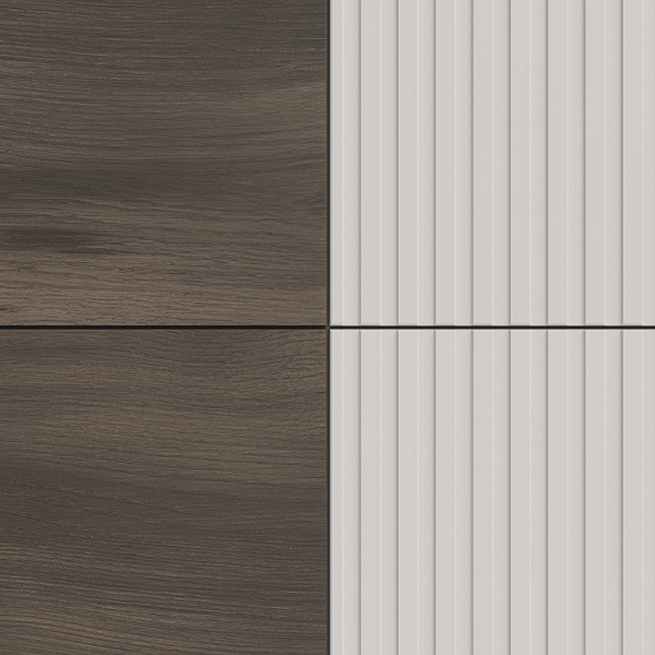 Komoda RANDOM 2 KM-2 kaszmir / orzech / czarny - Halmar