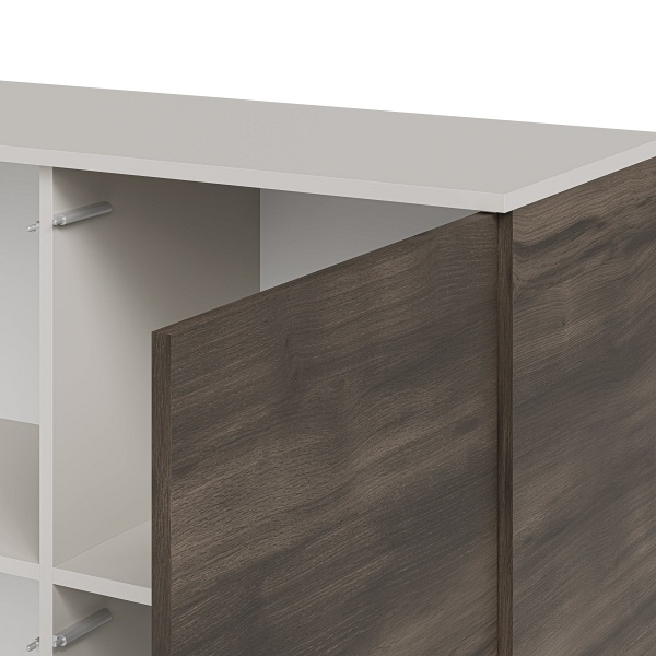 Komoda RANDOM 2 KM-2 kaszmir / orzech / czarny - Halmar