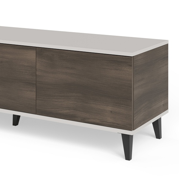 Stolik RANDOM 2 RTV-1 RTV 150 cm kaszmir / orzech / czarny - Halmar