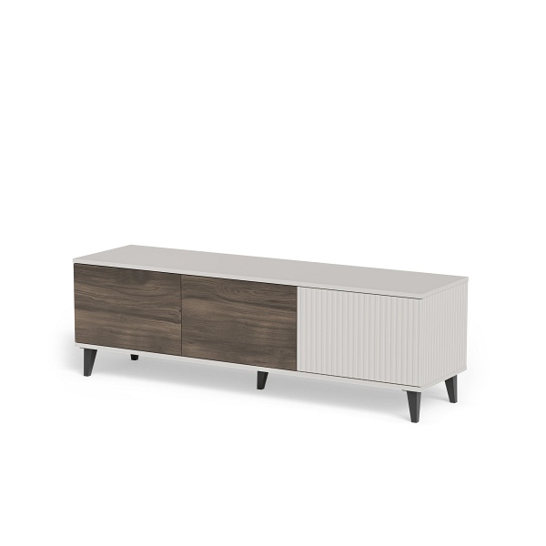 Stolik RANDOM 2 RTV-1 RTV 150 cm kaszmir / orzech / czarny - Halmar