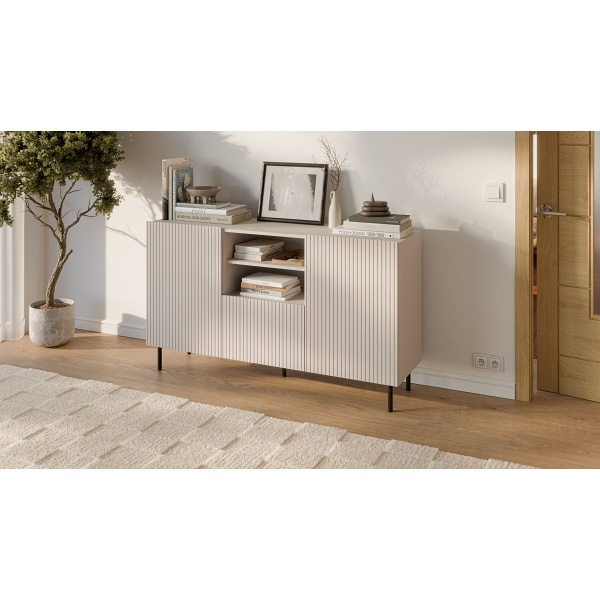 Komoda PAXOS KM-1 , kolor: kaszmir - czarny - Halmar