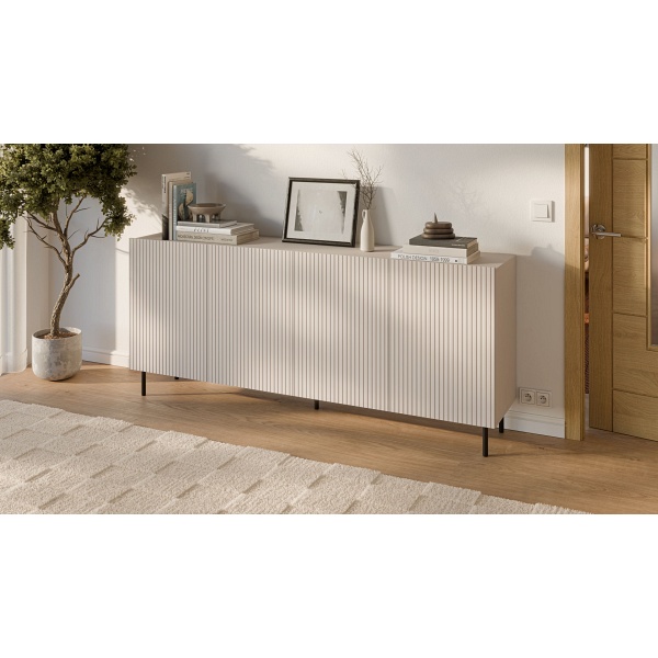 Komoda PAXOS KM-2 , kolor: kaszmir - czarny - Halmar