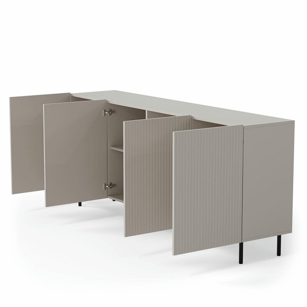 Komoda PAXOS KM-2 , kolor: kaszmir - czarny - Halmar