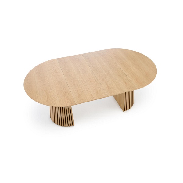 Stół FARGO rozkładany, blat - naturalny, nogi - naturalny - Halmar