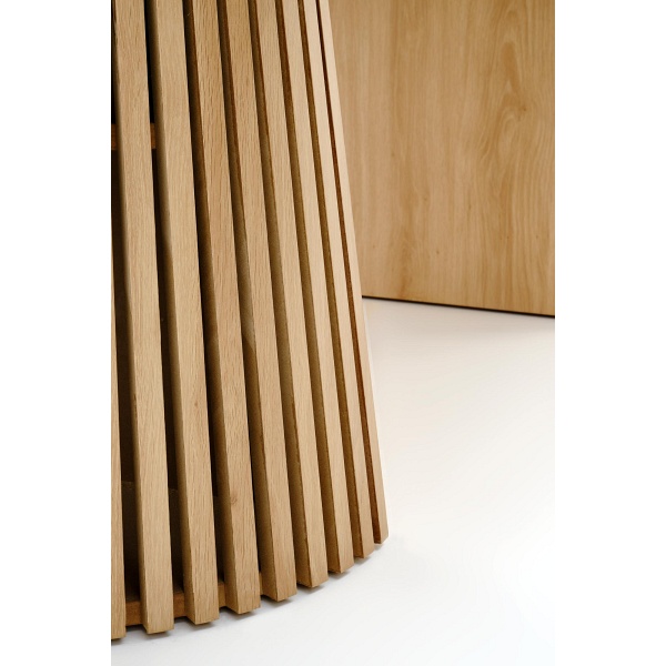 Stół FARGO rozkładany, blat - naturalny, nogi - naturalny - Halmar