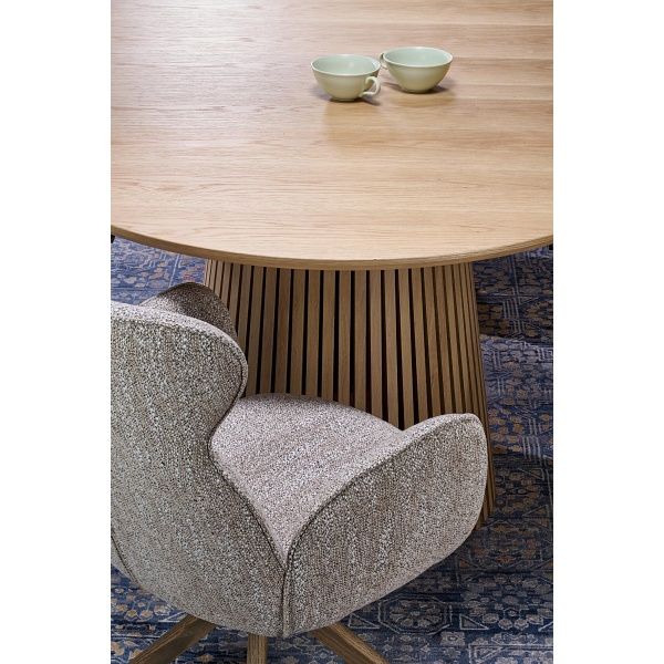 Stół FARGO rozkładany, blat - naturalny, nogi - naturalny - Halmar