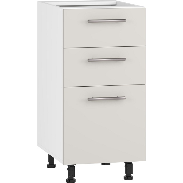 Szafka VENTO D3S-40/82 dolna z szufladami, mechanizm Hettich front: kaszmir - Halmar