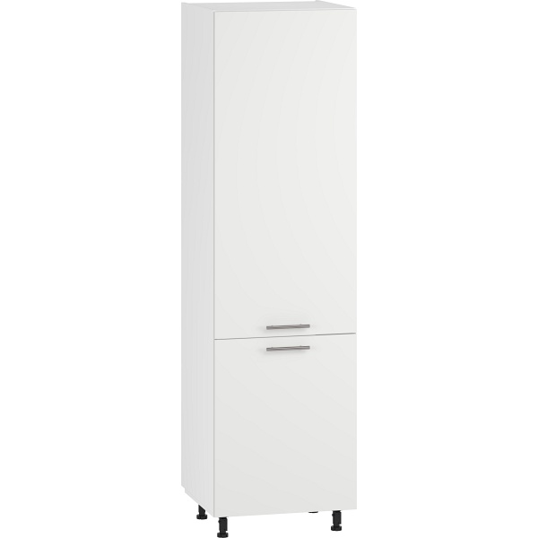 Szafka VENTO DL-60/214 dolna wysoka front: biały mat pod zabudowę lodówki - Halmar