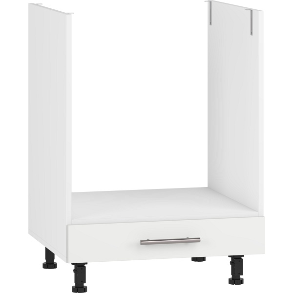 Szafka VENTO DP-60/82 dolna pod zabudowę piekarnika front: biały mat szuflada - Halmar
