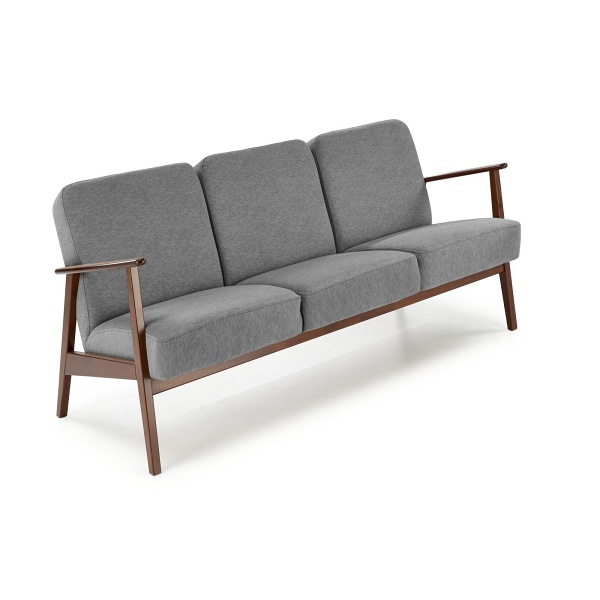 Sofa MILANO 3S - popielaty tap. Castel 93 - Halmar