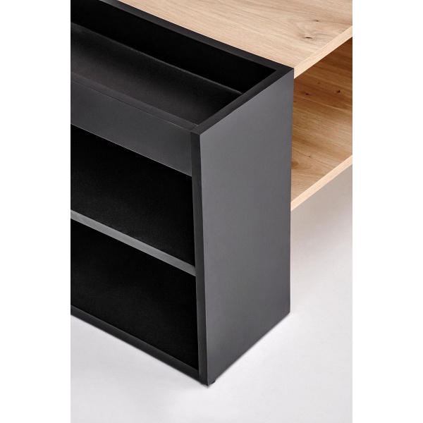 Ława MURCIA , dąb artisan / czarny - Halmar