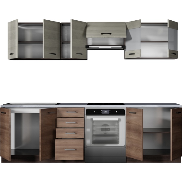 AMANDA 2 260 - KUCHNIA - AKACJA CYNAMONOWA/DĄB NAVARA - Halmar