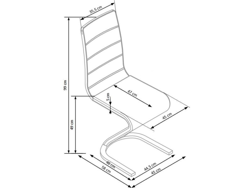 Krzesło K194 czarny - Halmar