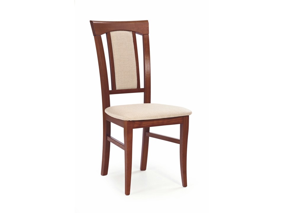 Krzesło KONRAD  czereśnia ant. II / tap: MESH 1  - Halmar