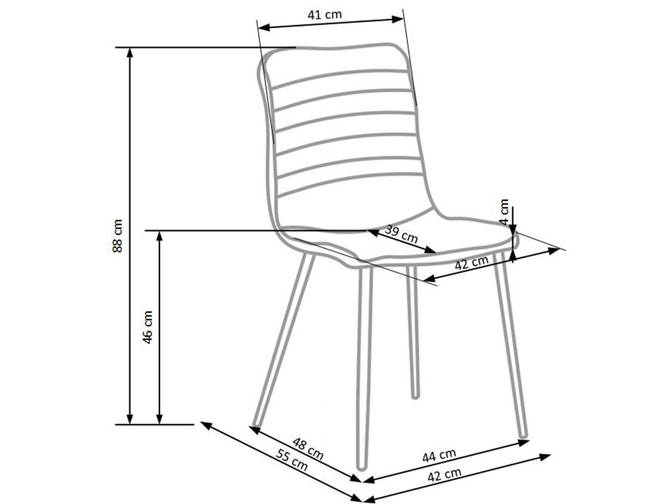 Krzesło K251 popiel - Halmar