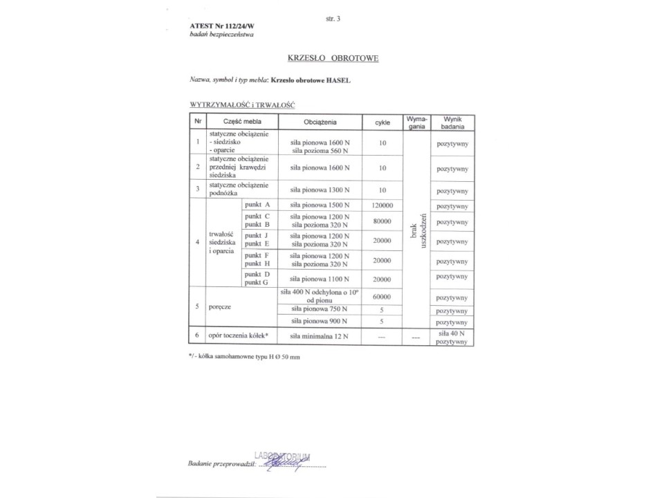 Fotel HASEL gabinetowy czarny / popiel - Halmar