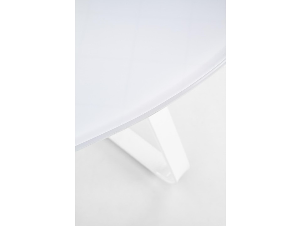 Stół LOOPER stelaż - biały, blat - biały - Halmar