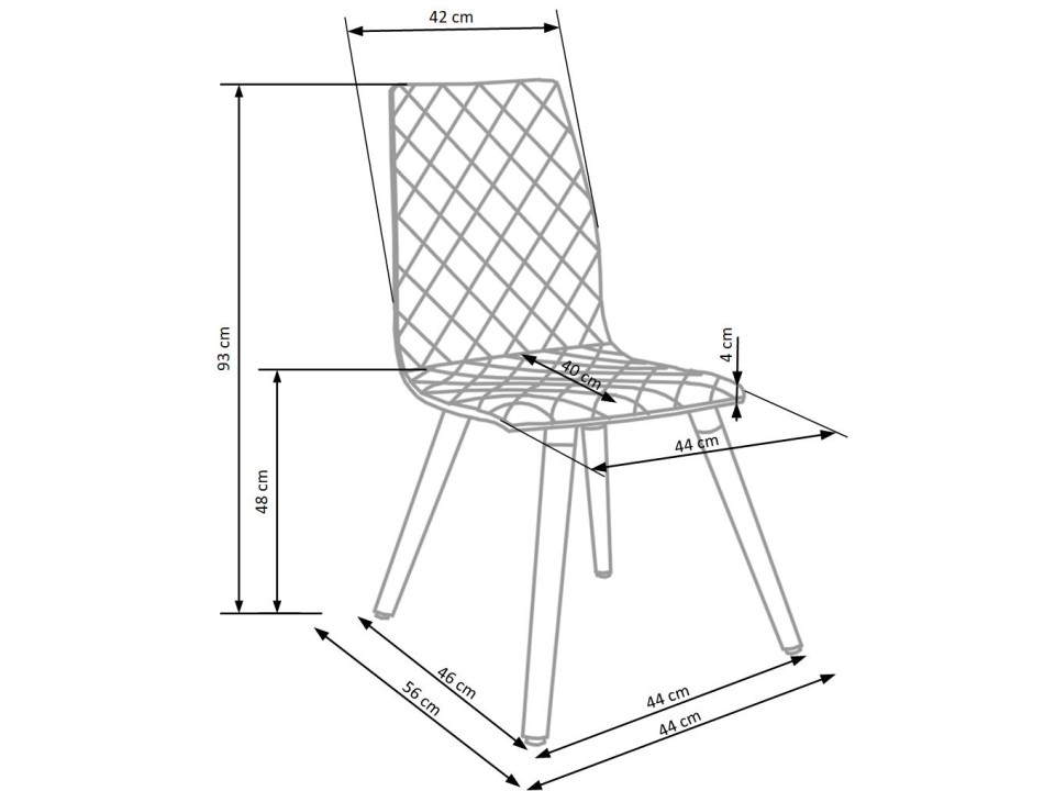 Krzesło K282 beżowe - Halmar