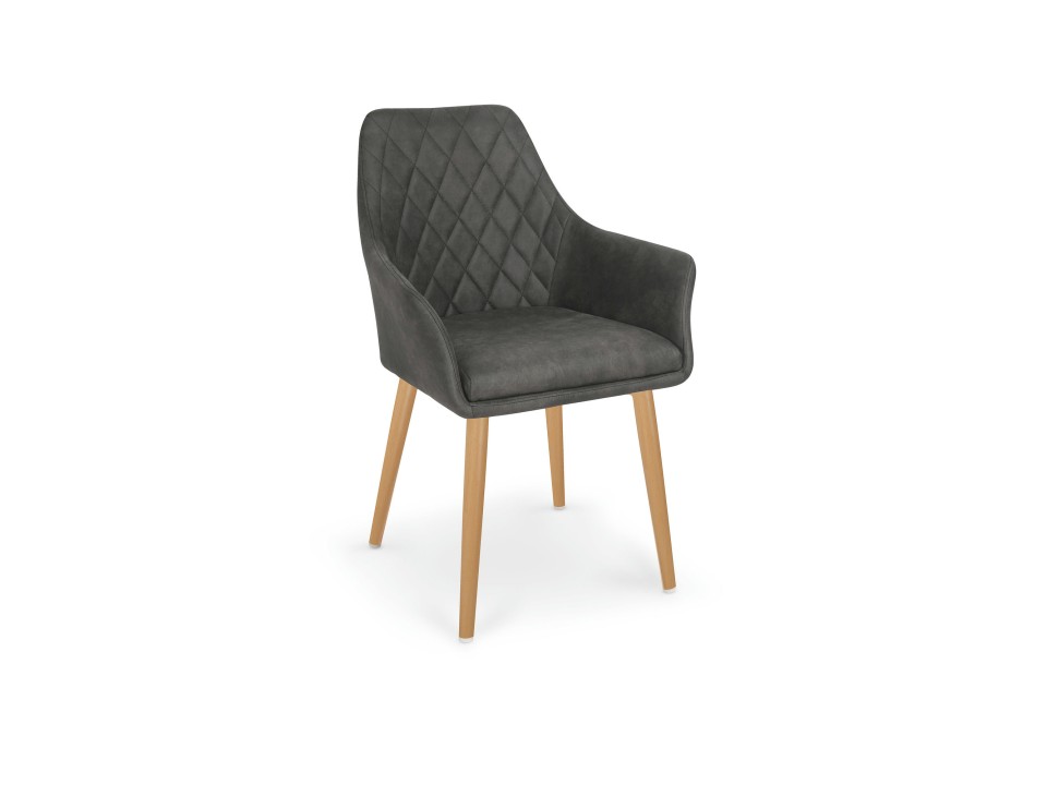 Krzesło K287 ciemny brąz - Halmar