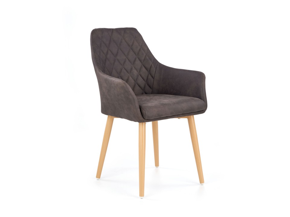 Krzesło K287 ciemny brąz - Halmar