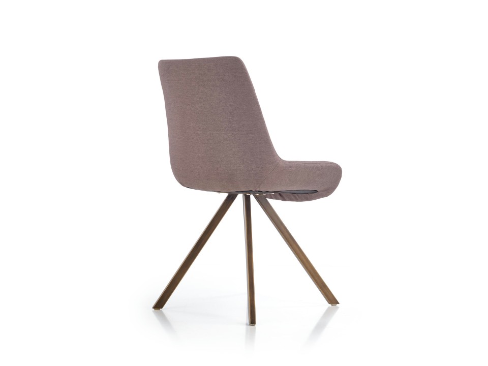 Krzesło K290 popielaty / złoty antyczny - Halmar