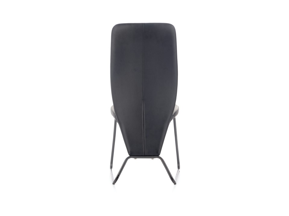 Krzesło K300 tył - czarny, przód - popiel, stelaż - super grey - Halmar