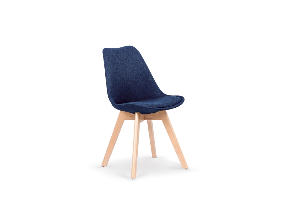 Krzesło K303 ciemny niebieski / buk - Halmar
