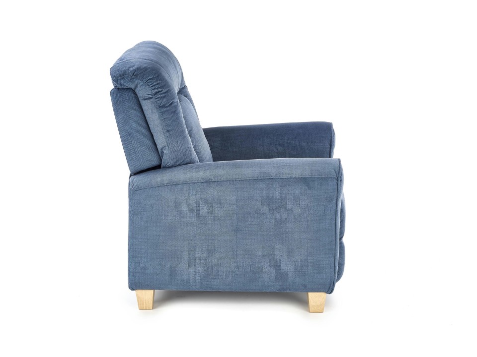 Fotel BARD wypoczynkowy ciemny niebieski - Halmar