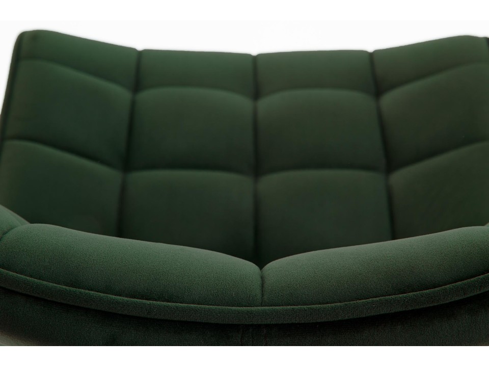 Krzesło K332 nogi - czarne, siedzisko - ciemny zielony - Halmar