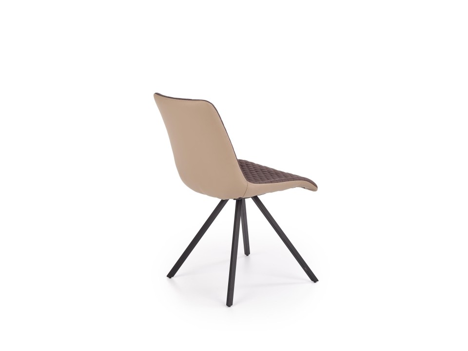 Krzesło K394 brązowy / beżowy - Halmar
