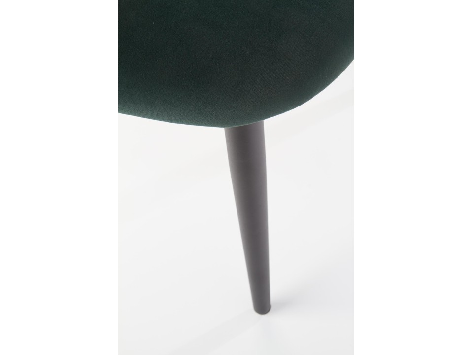 Krzesło K384 ciemny zielony / czarny - Halmar