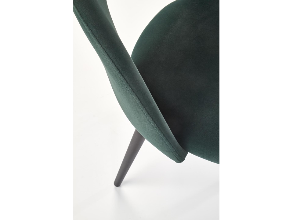 Krzesło K384 ciemny zielony / czarny - Halmar