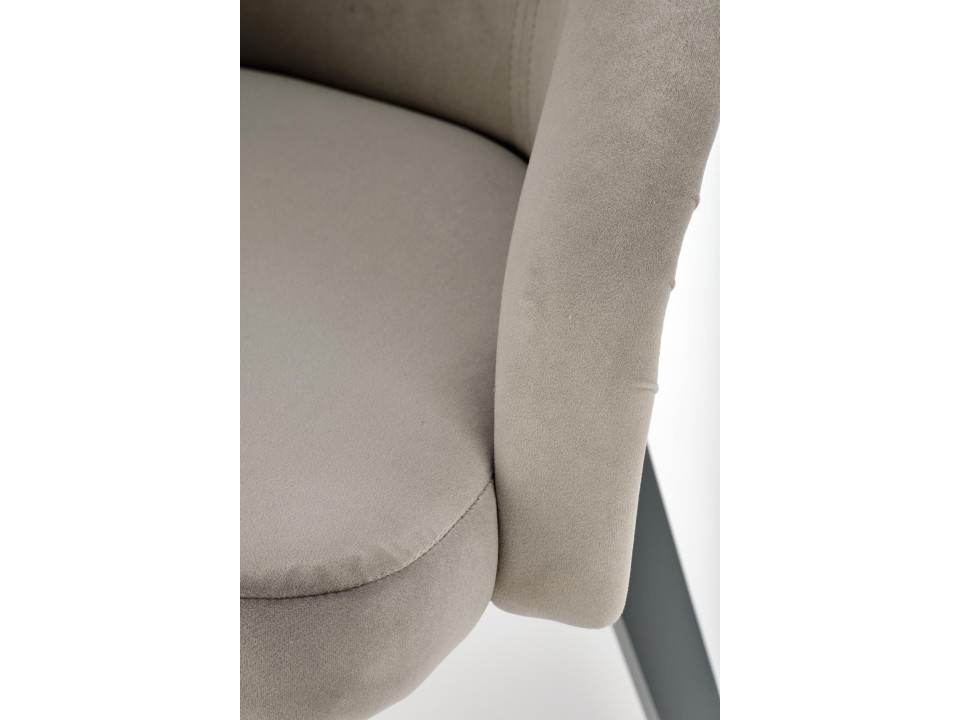 Krzesło TOLEDO 2 grafitowy / tap. Solo 265 - Halmar