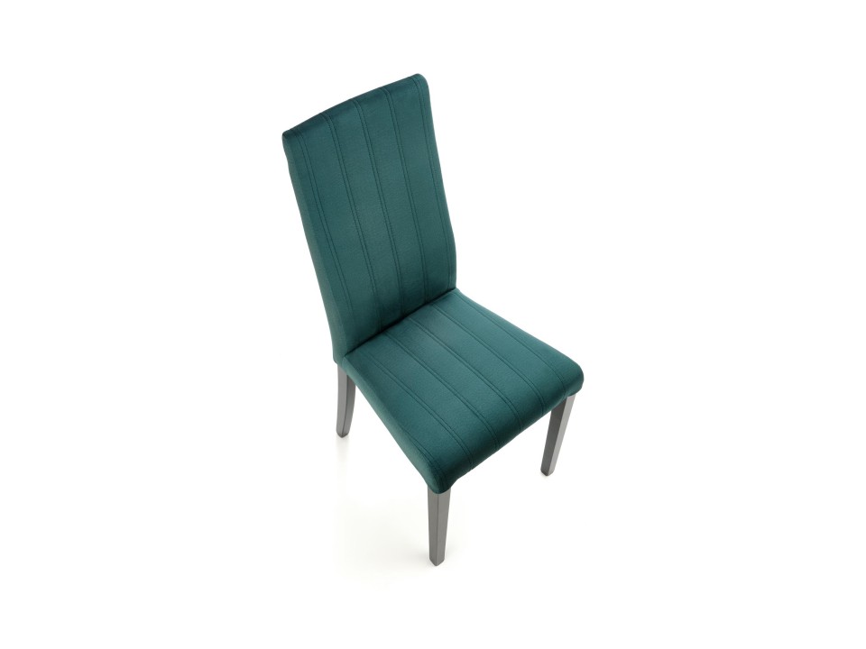 Krzesło DIEGO 2 czarny / tap. velvet pikowany Pasy - MONOLITH 37 - Halmar