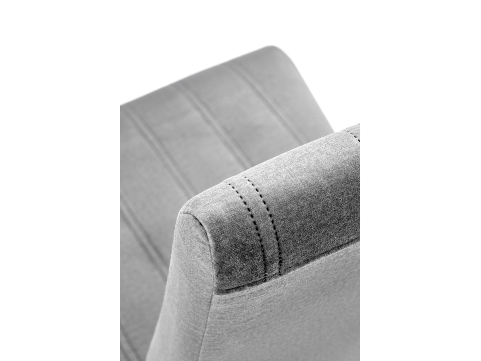 Krzesło DIEGO 2 czarny / tap. velvet pikowany Pasy - MONOLITH 85 - Halmar
