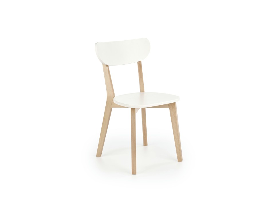 Krzesło BUGGI naturalny / biały - Halmar