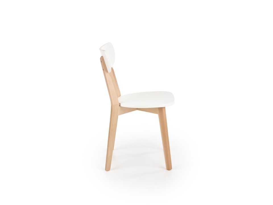 Krzesło BUGGI naturalny / biały - Halmar