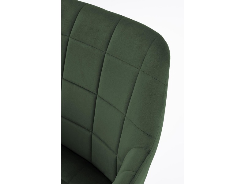 Krzesło K305 czarny / ciemny zielony - Halmar