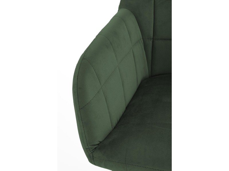 Krzesło K305 czarny / ciemny zielony - Halmar