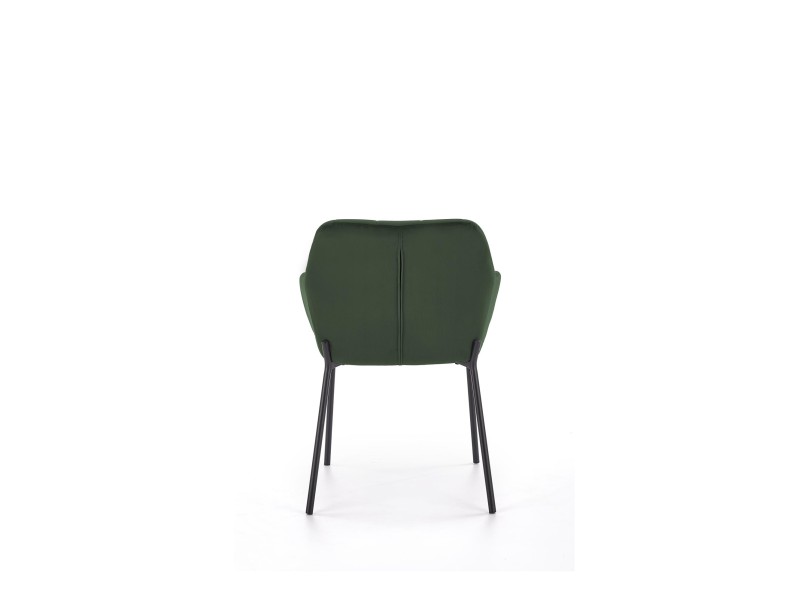 Krzesło K305 czarny / ciemny zielony - Halmar