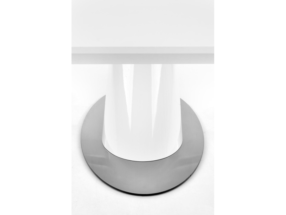 Stół ODENSE rozkładany blat - biały podstawa - biały - Halmar
